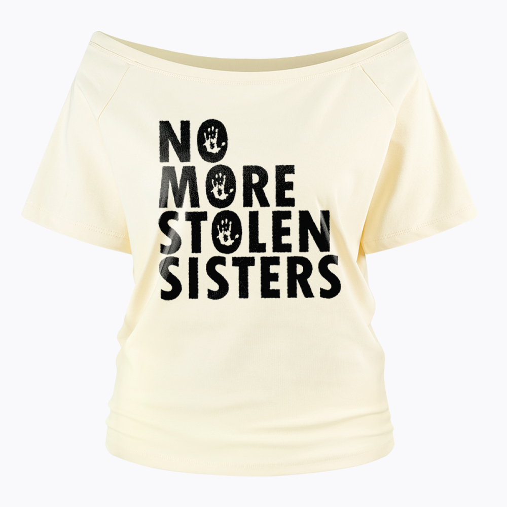 MMIW Missing and Murdered Indigenous Women Off Shoulder T-Shirt