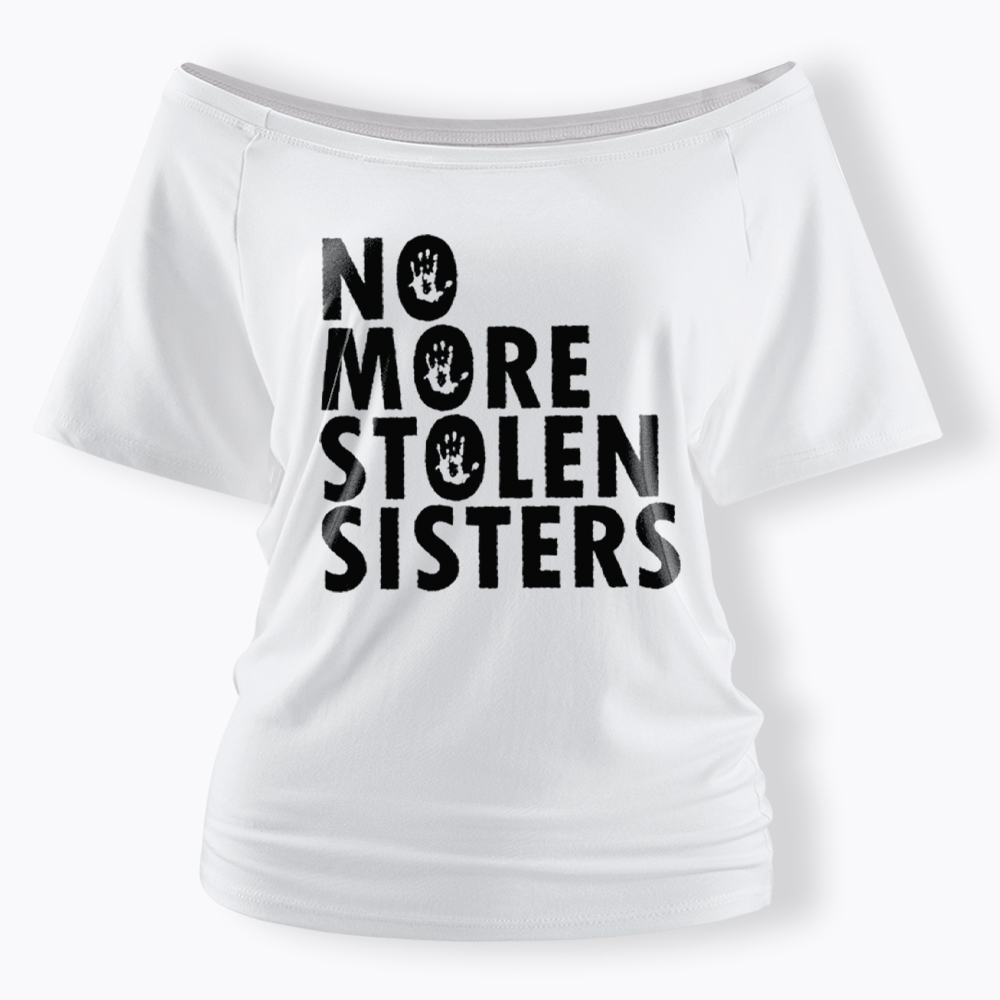MMIW Missing and Murdered Indigenous Women Off Shoulder T-Shirt