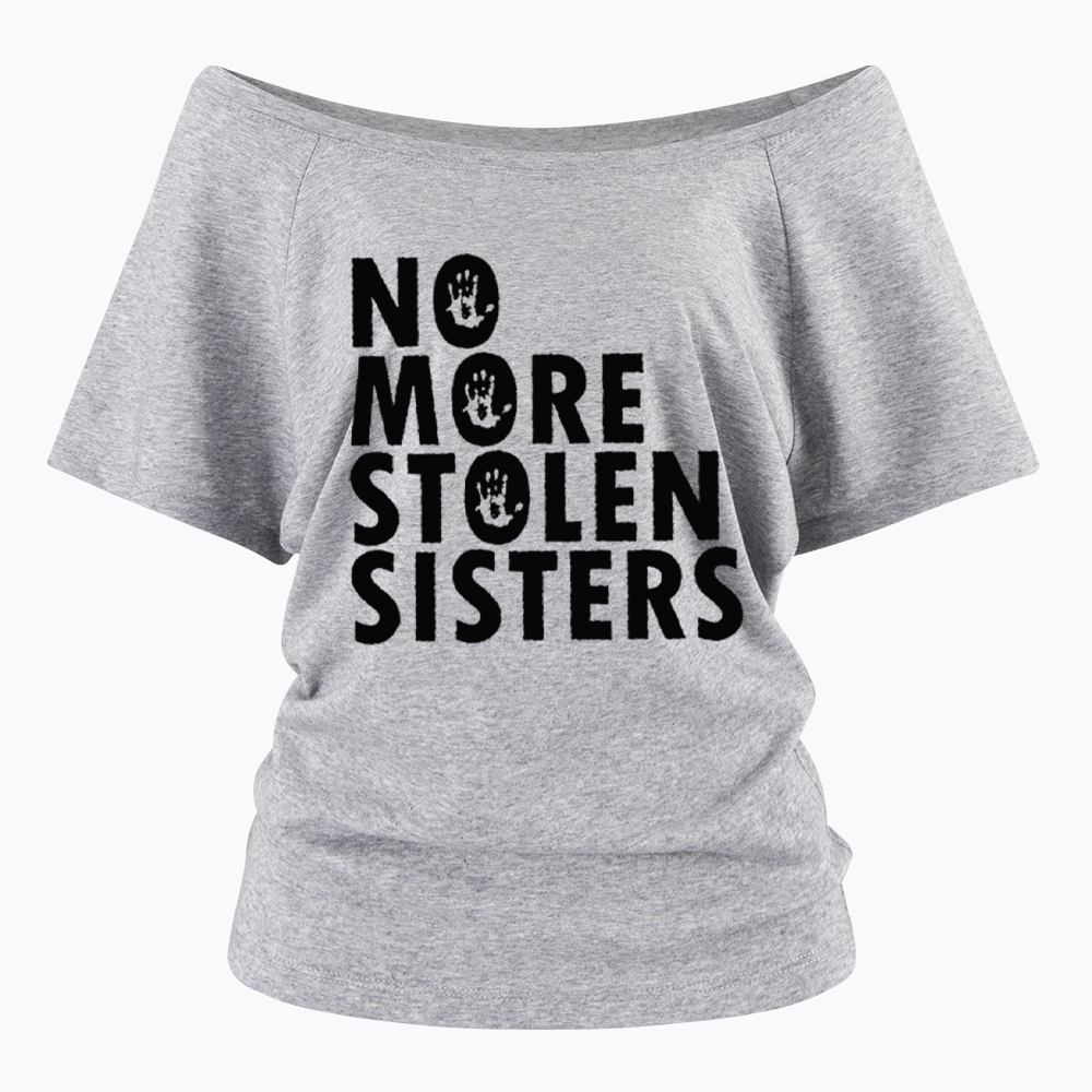 MMIW Missing and Murdered Indigenous Women Off Shoulder T-Shirt
