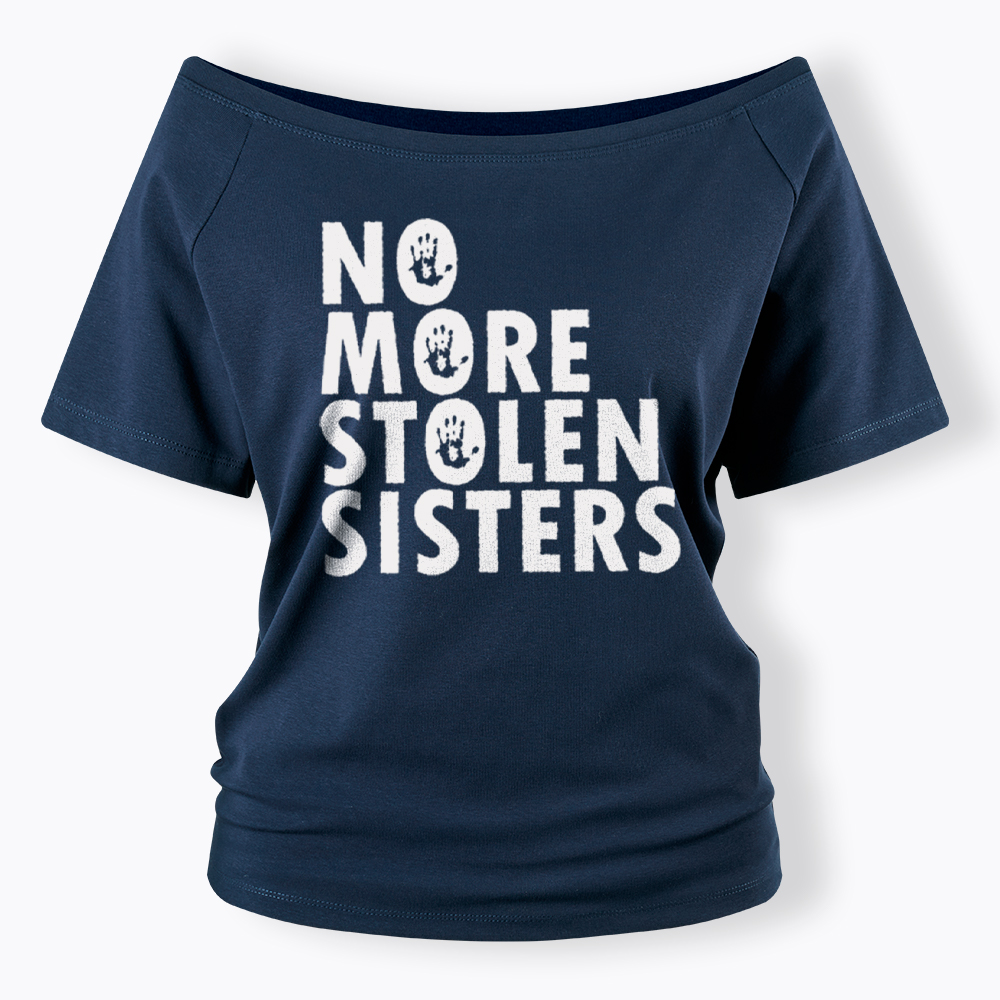 MMIW Missing and Murdered Indigenous Women Off Shoulder T-Shirt
