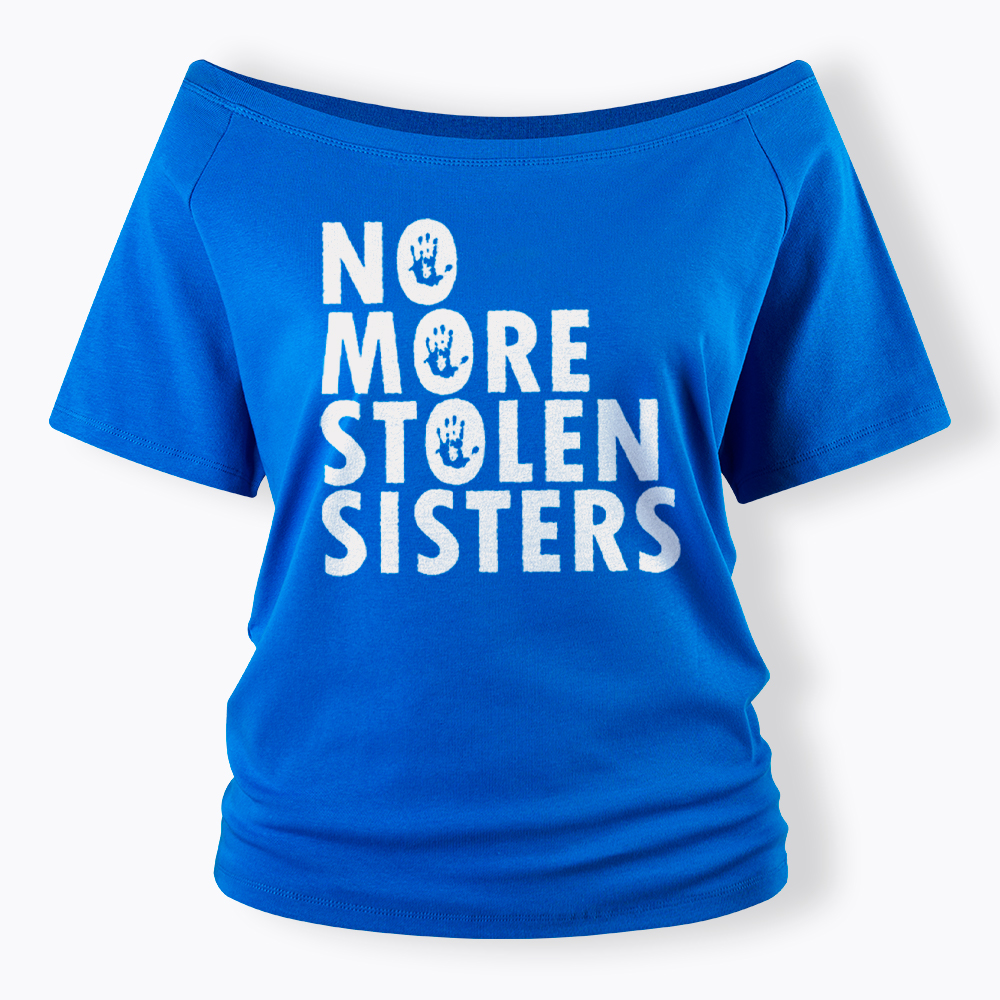 MMIW Missing and Murdered Indigenous Women Off Shoulder T-Shirt