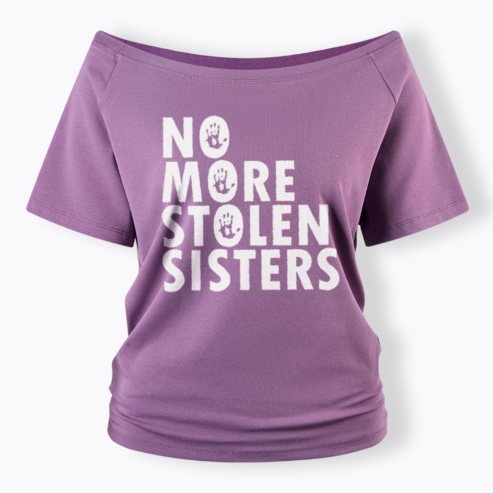 MMIW Missing and Murdered Indigenous Women Off Shoulder T-Shirt