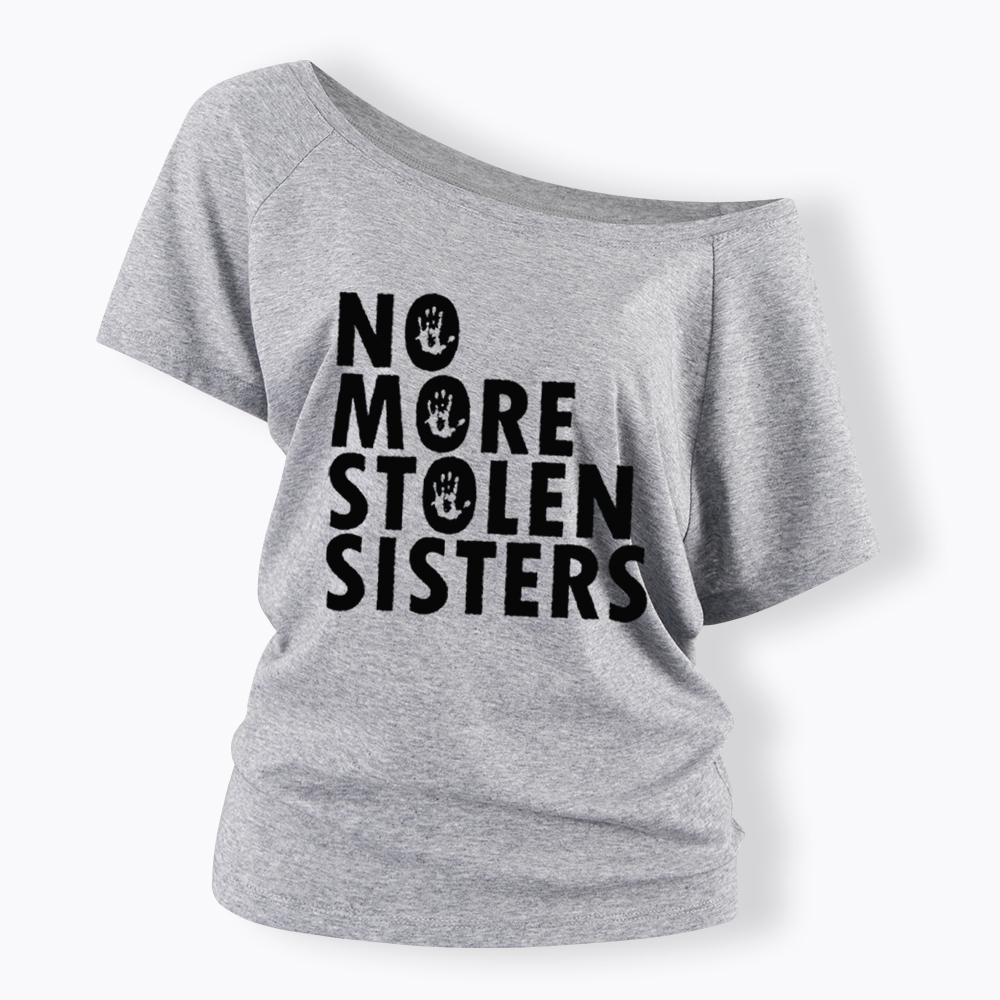 MMIW Missing and Murdered Indigenous Women Off Shoulder T-Shirt