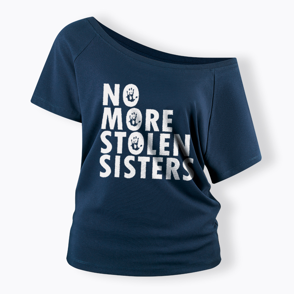 MMIW Missing and Murdered Indigenous Women Off Shoulder T-Shirt