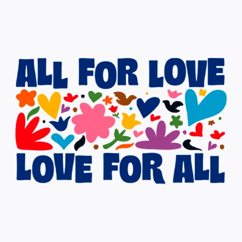 All for Love Love for All Cropped T-Shirt