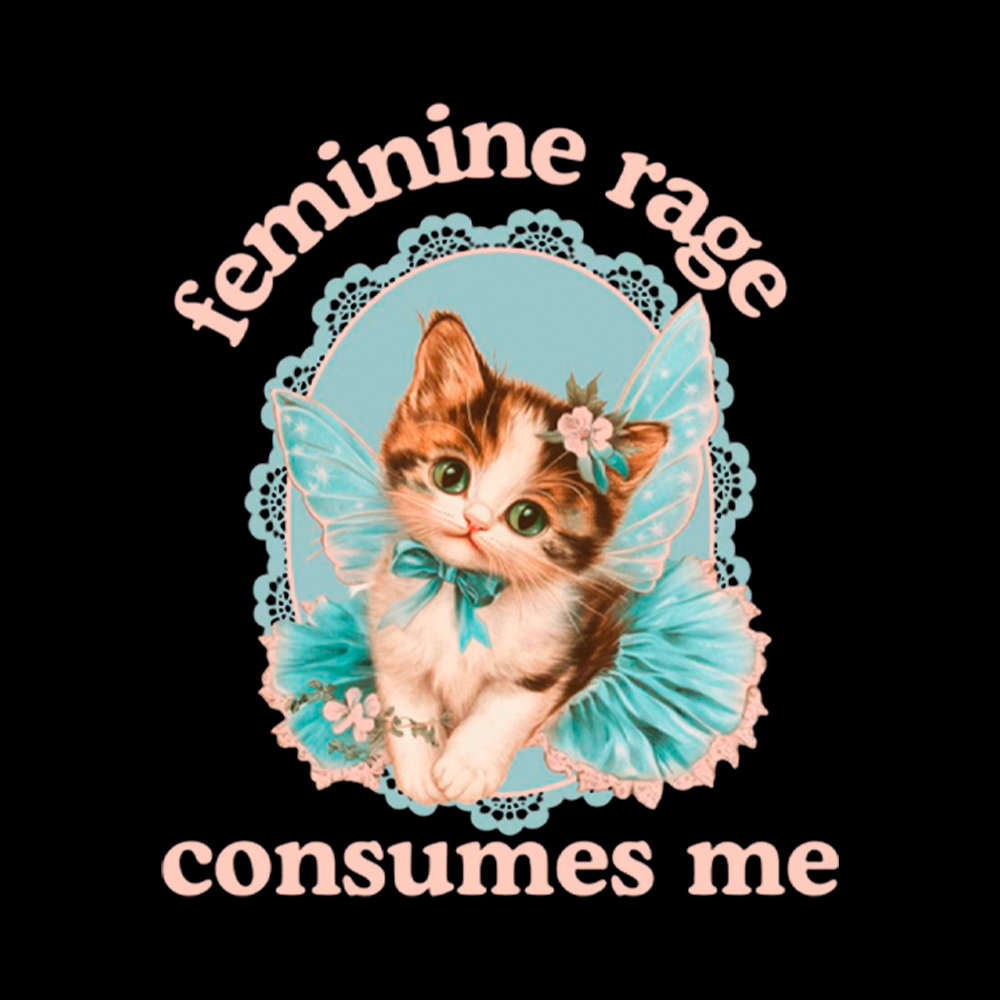 Feminine Rage Consumes Me Cropped T-Shirt