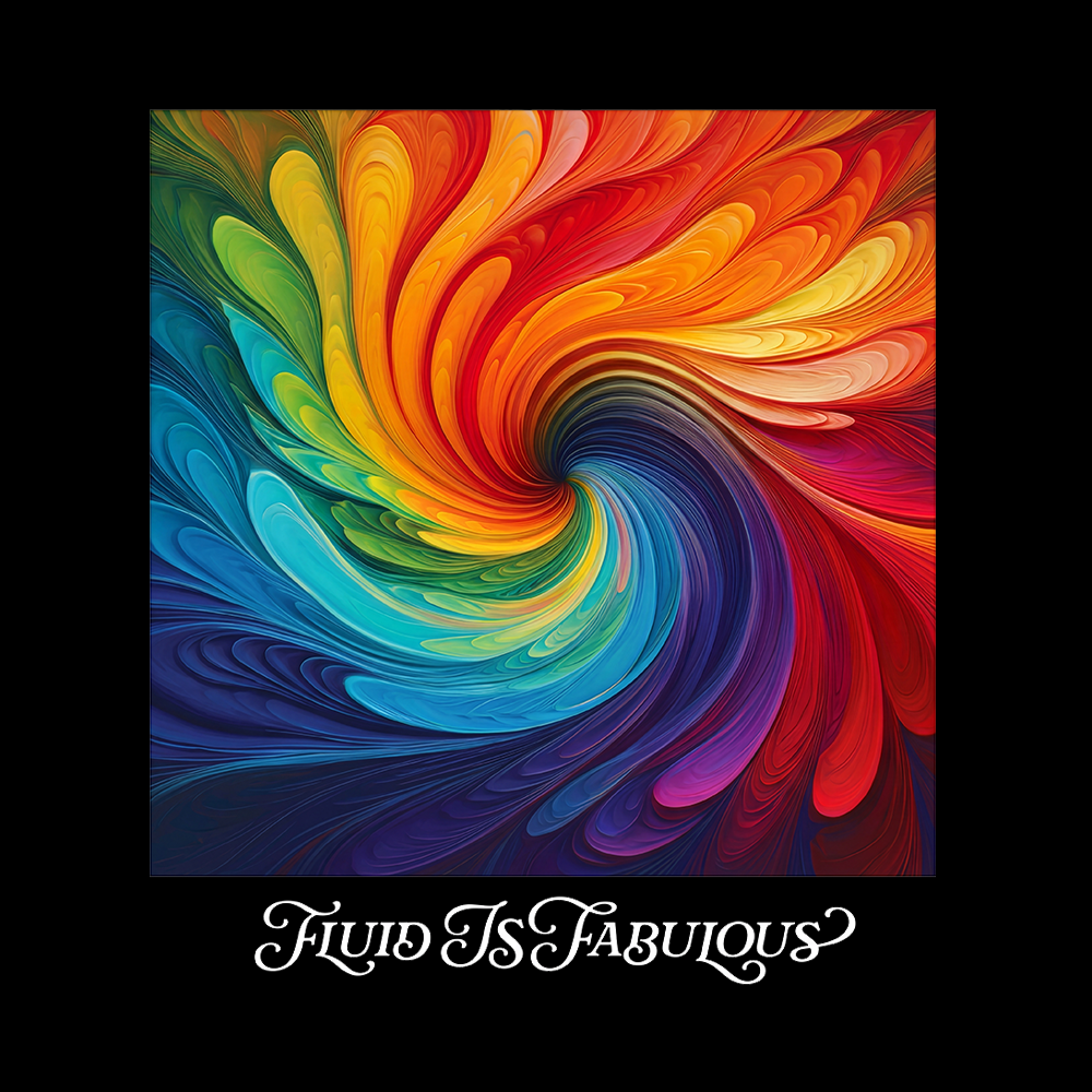 Rainbow Swirl Pride Off Shoulder T-shirt