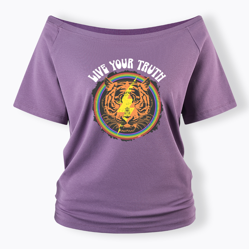Live Your Truth Off Shoulder T-shirt