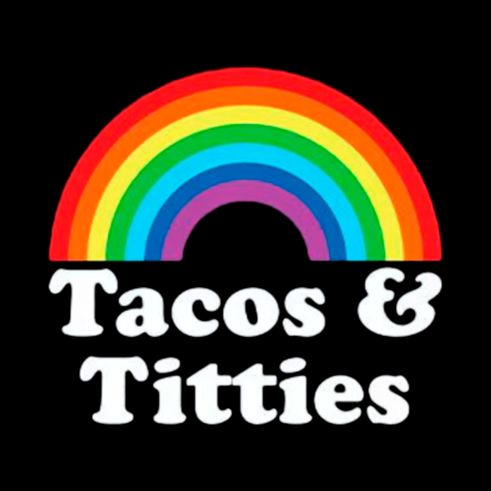 Tacos and Titties Off Shoulder T-Shirt