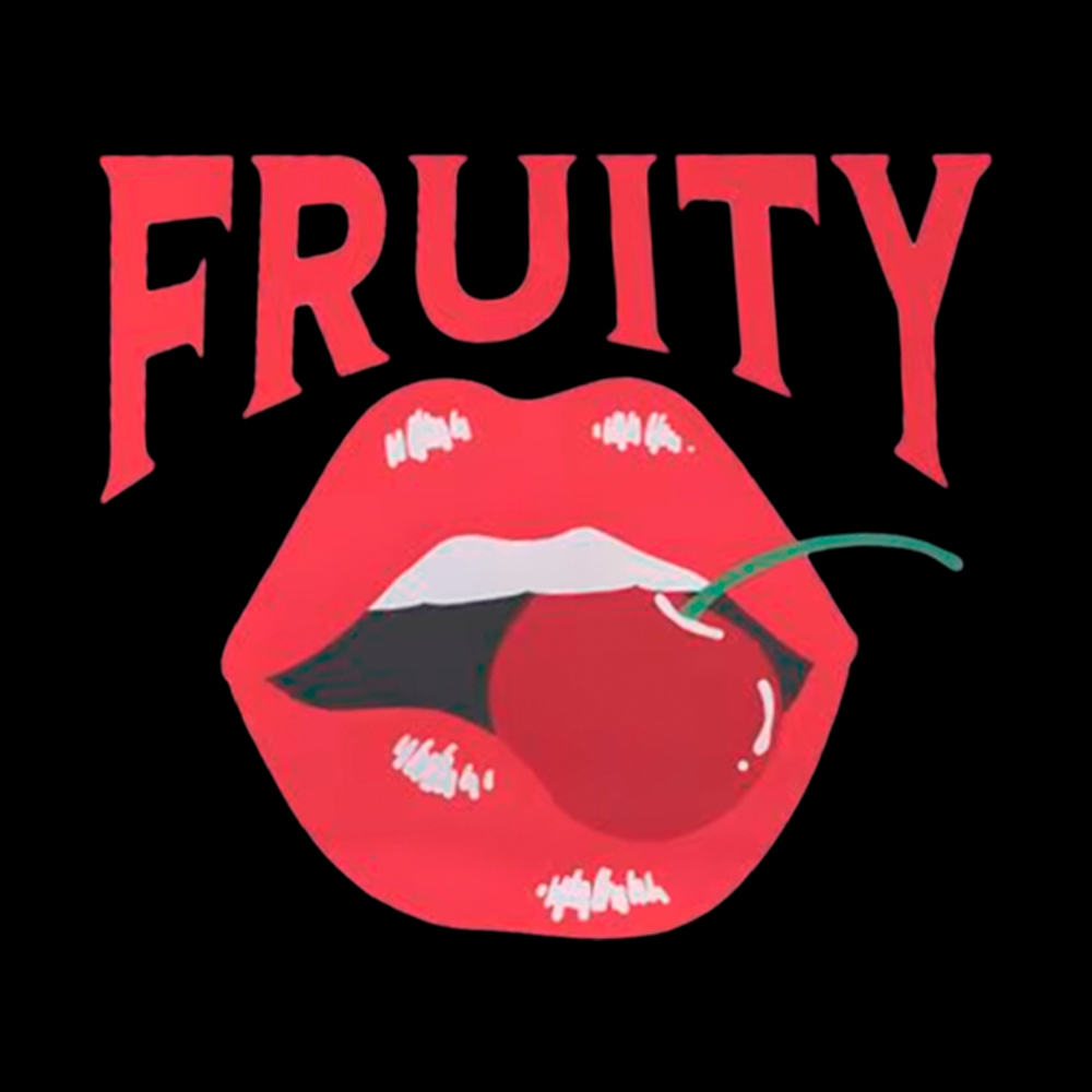 Fruity Lips Red Cherry Off Shoulder T-Shirt