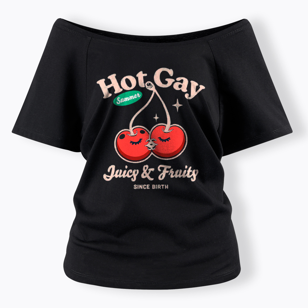 Hot Gay Summer Off Shoulder T-Shirt