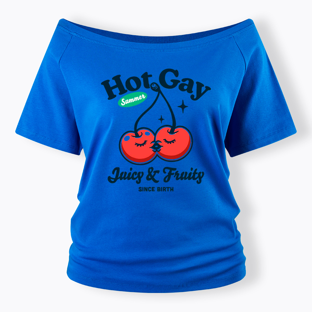 Hot Gay Summer Off Shoulder T-Shirt