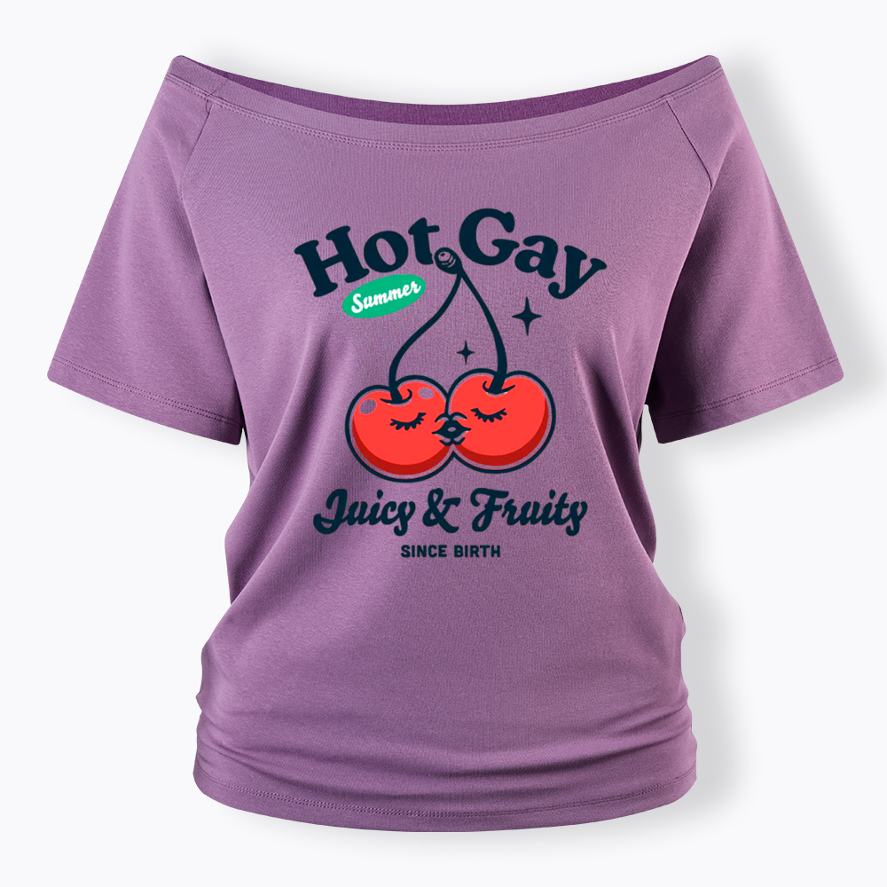 Hot Gay Summer Off Shoulder T-Shirt