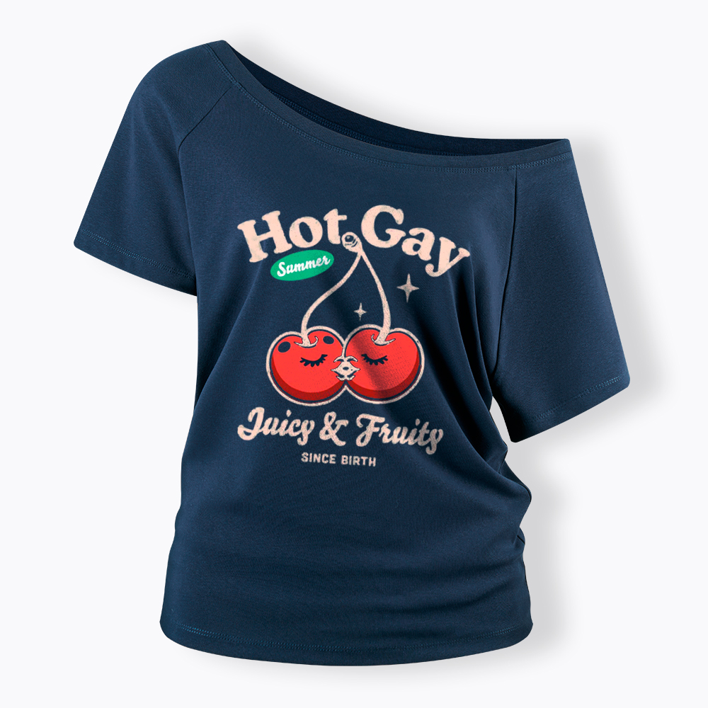 Hot Gay Summer Off Shoulder T-Shirt