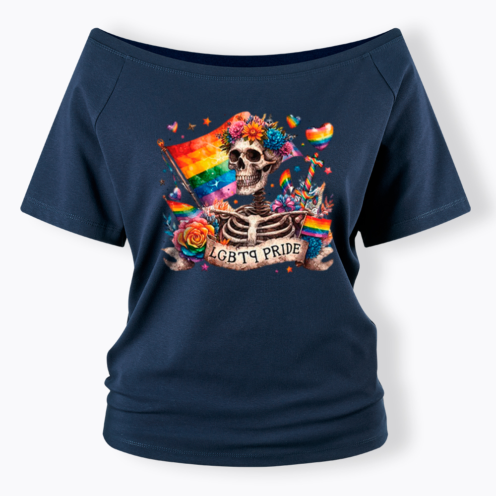 LGBTQ Pride Off Shoulder T-Shirt