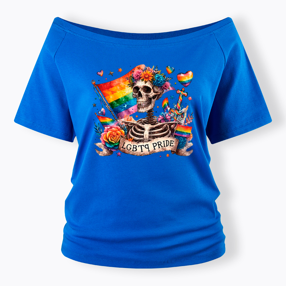 LGBTQ Pride Off Shoulder T-Shirt