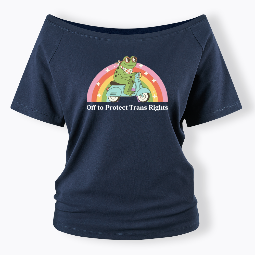 Protect Trans Rights Off Shoulder T-shirt