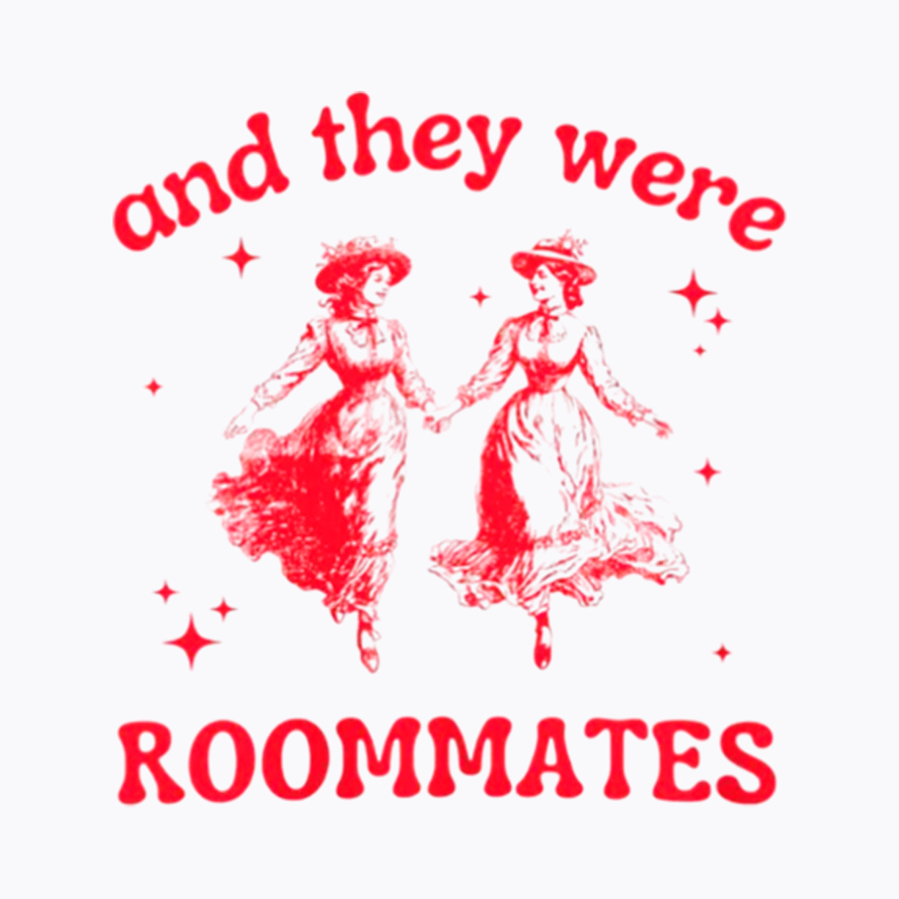 And They Were Roommates Lesbian Cropped T-Shirt