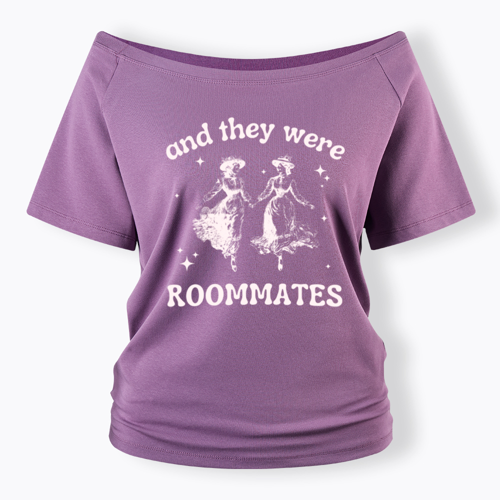 And They Were Roommates Lesbian Off Shoulder T-Shirt
