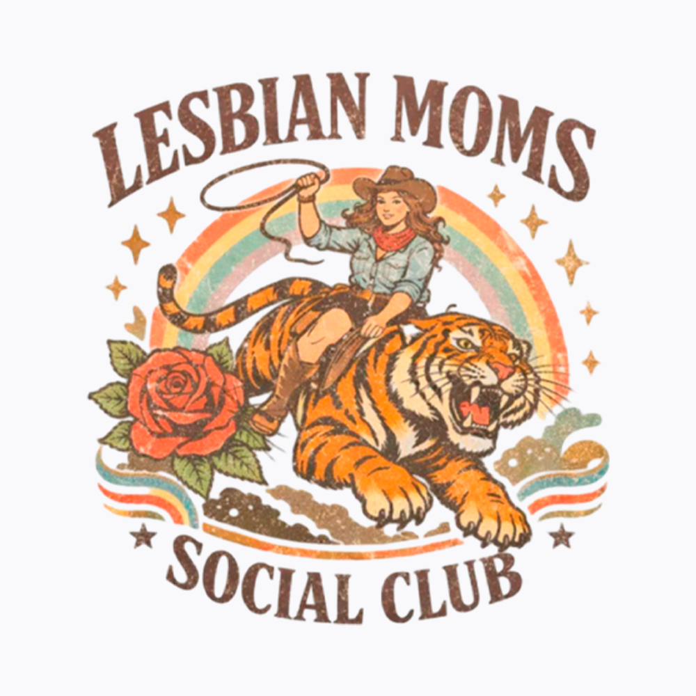 Lesbian Mom Off Shoulder T-Shirt