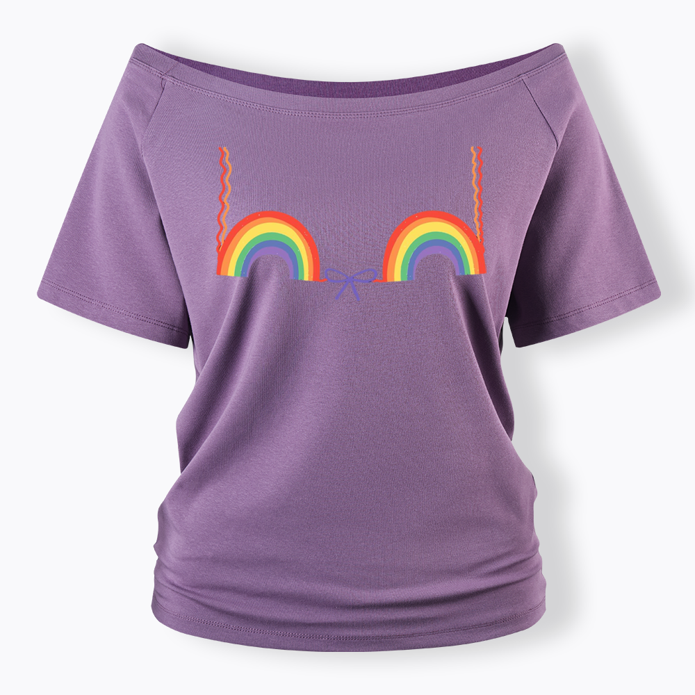 Queer Bra Off Shoulder T-shirt