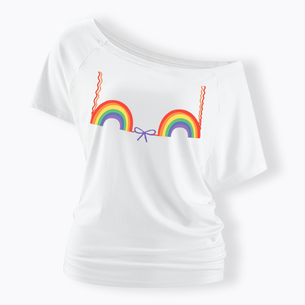 Queer Bra Off Shoulder T-shirt