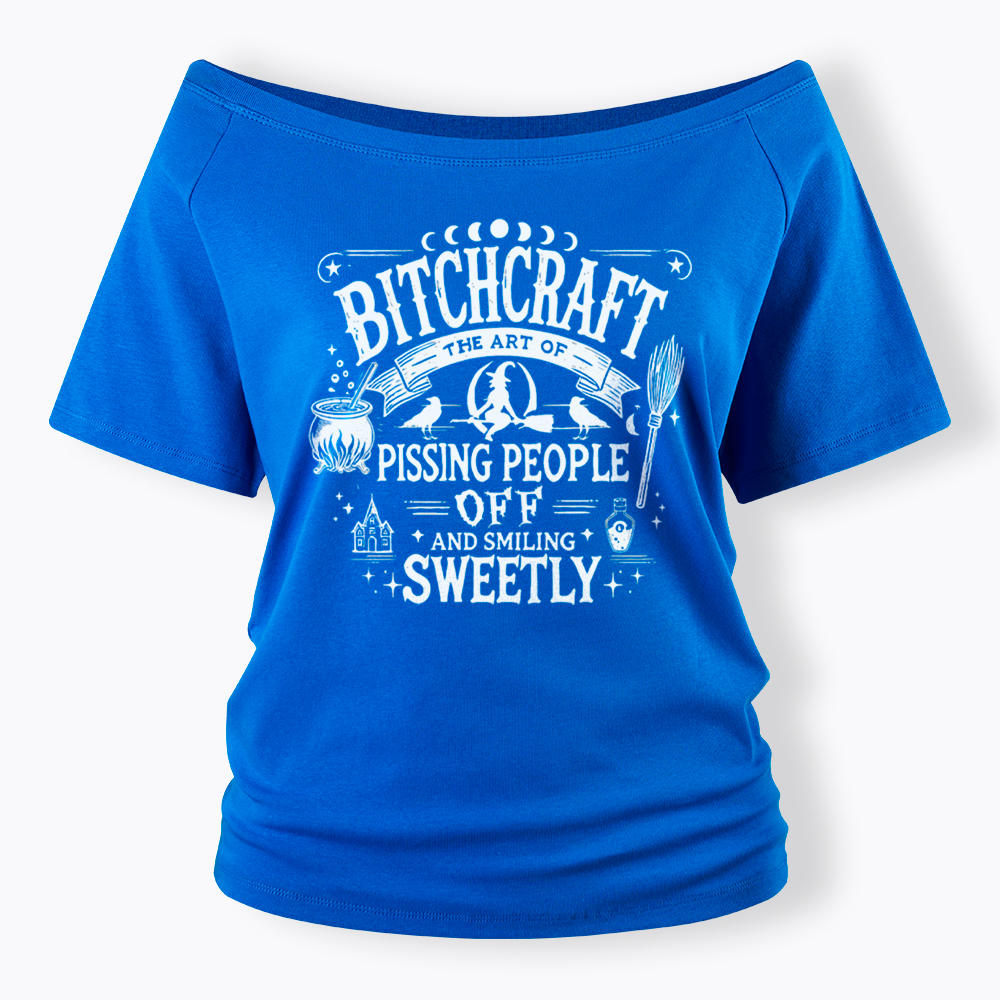 Bitchcraft Witchy Vibes Off Shoulder T-Shirt