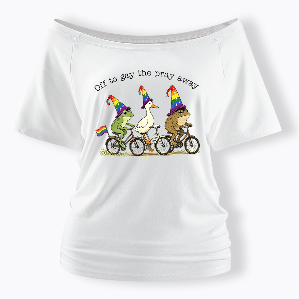 Off To LGBTQ Pride Off Shoulder T-shirt