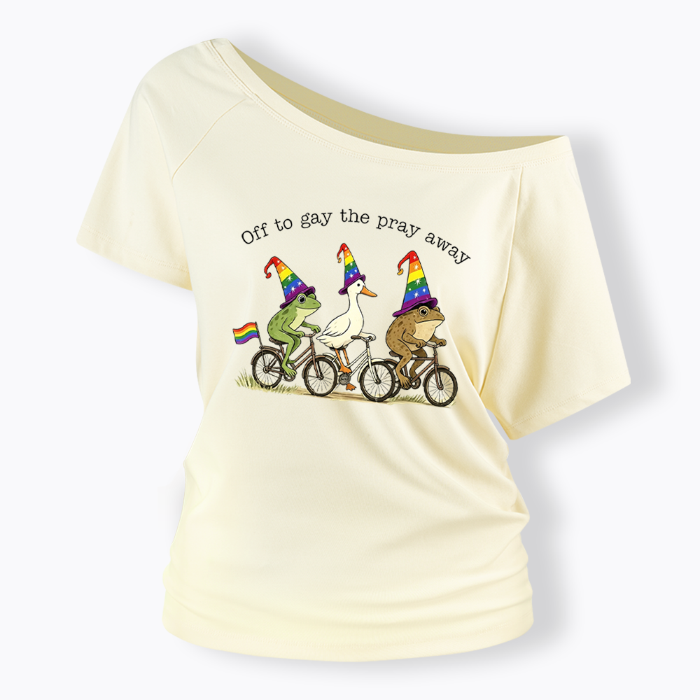 Off To LGBTQ Pride Off Shoulder T-shirt