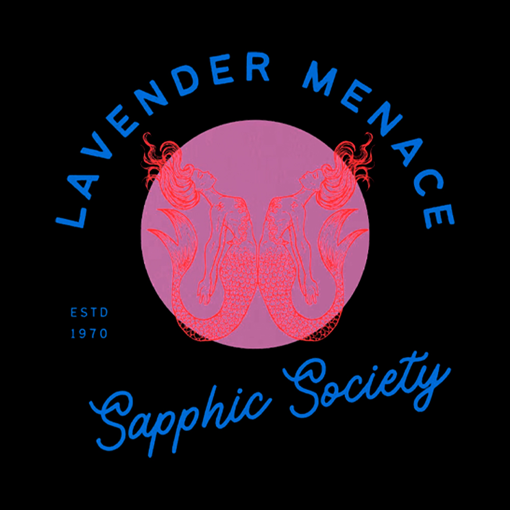 Lavender Menace Subtle Lesbian Off Shoulder T-Shirt