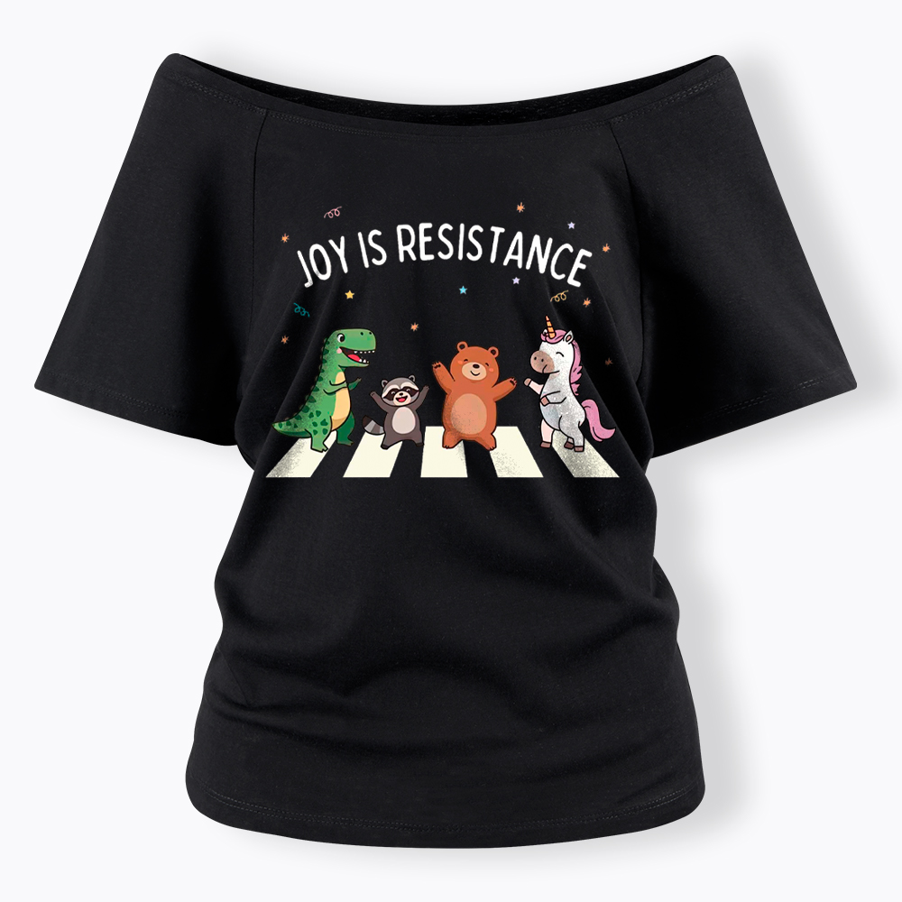 Portland Frog Off Shoulder T-Shirt