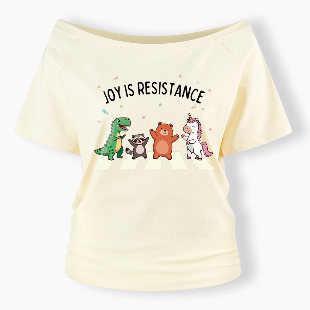 Portland Frog Off Shoulder T-Shirt