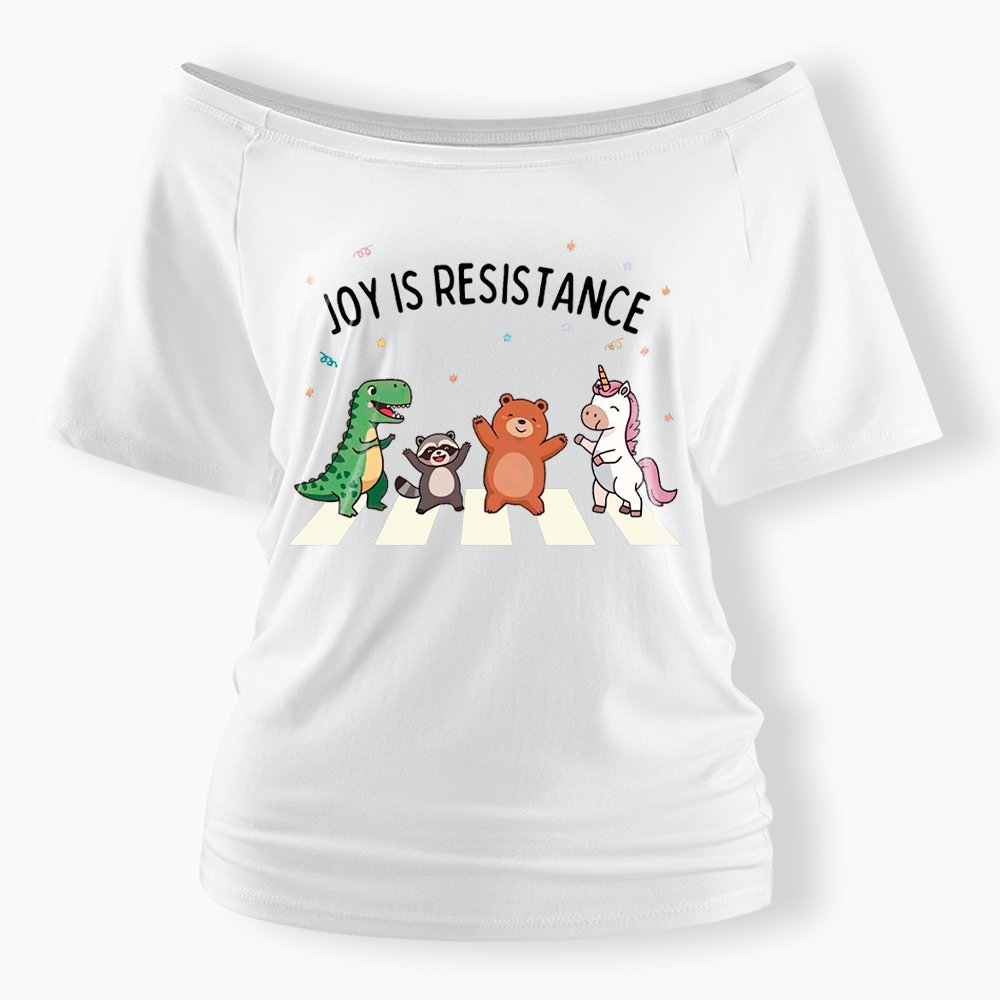 Portland Frog Off Shoulder T-Shirt