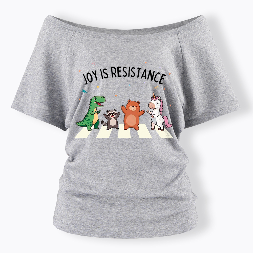 Portland Frog Off Shoulder T-Shirt