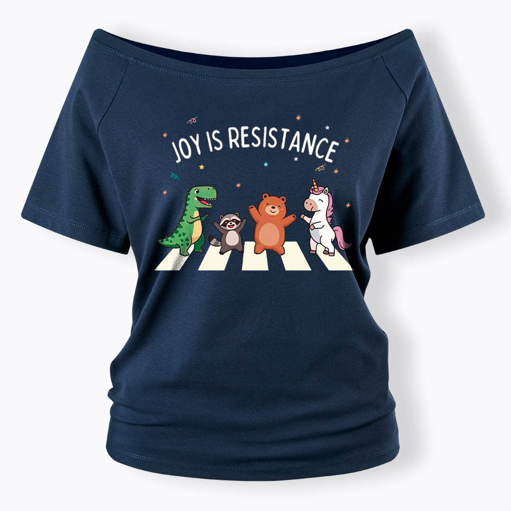Portland Frog Off Shoulder T-Shirt