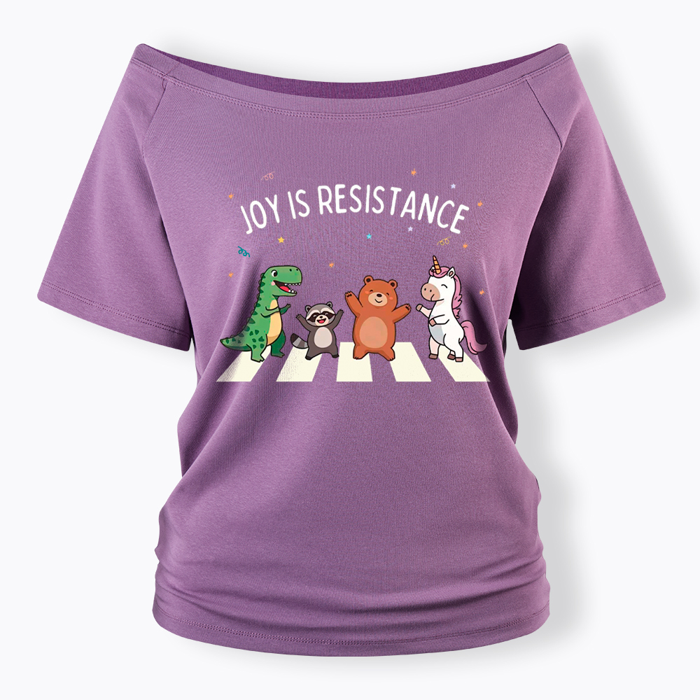 Portland Frog Off Shoulder T-Shirt