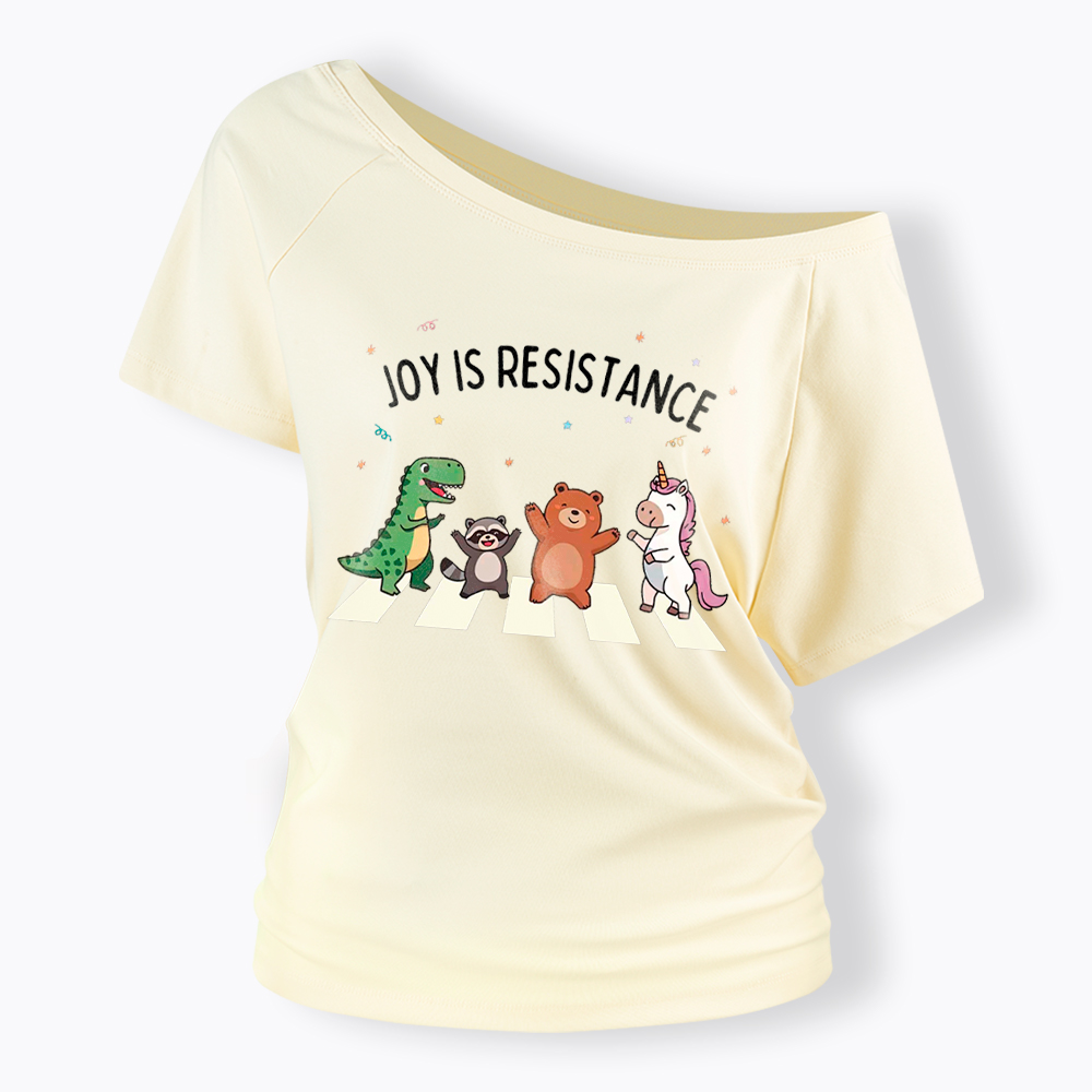 Portland Frog Off Shoulder T-Shirt