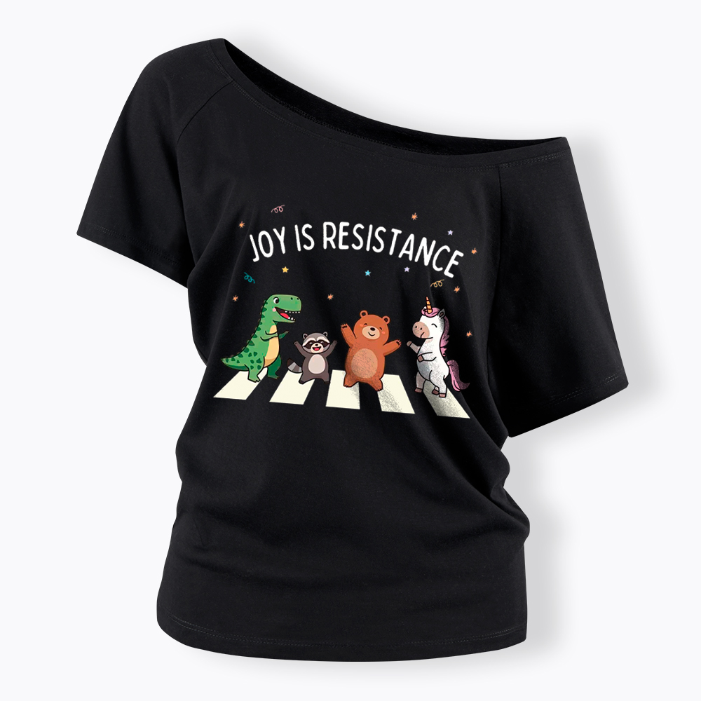 Portland Frog Off Shoulder T-Shirt