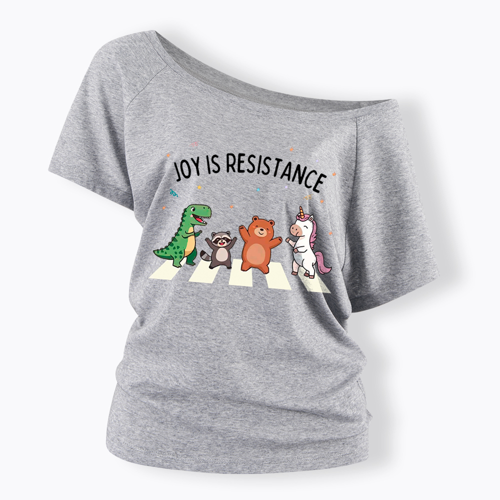 Portland Frog Off Shoulder T-Shirt