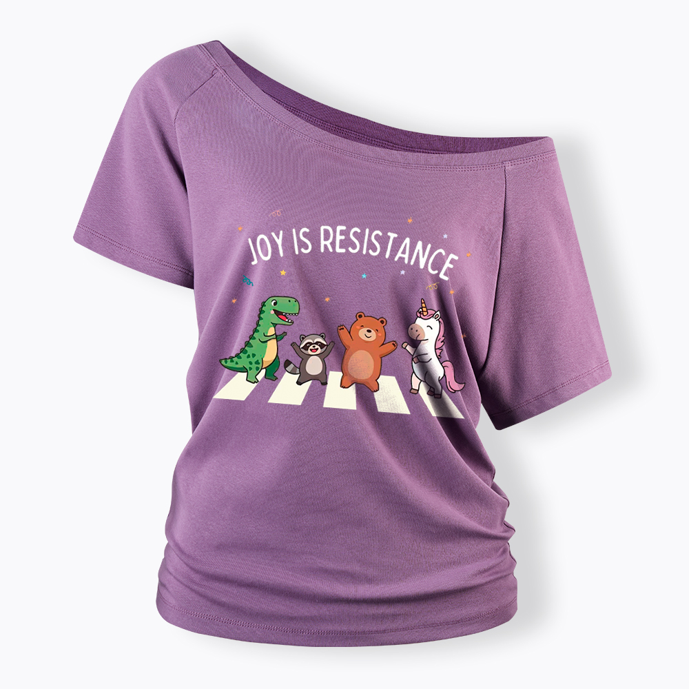 Portland Frog Off Shoulder T-Shirt