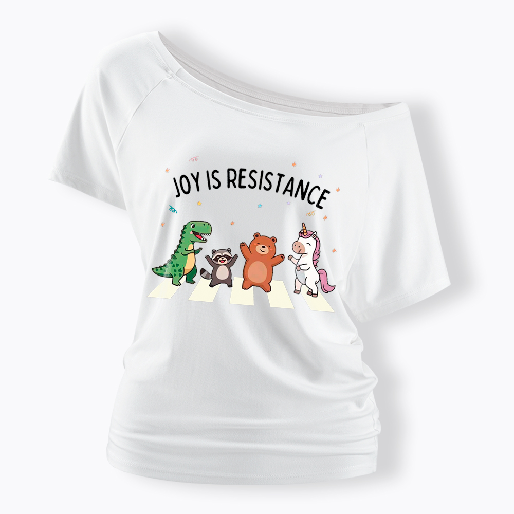 Portland Frog Off Shoulder T-Shirt