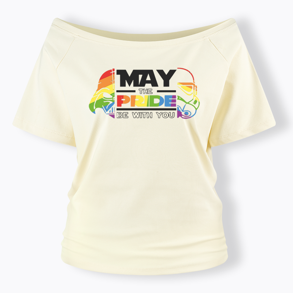 May the Pride be with You Off Shoulder T-shirt