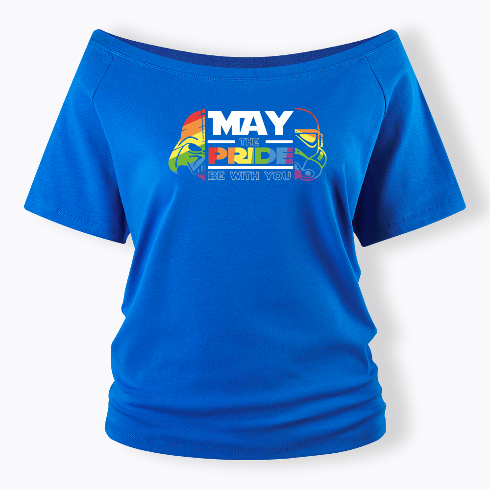 May the Pride be with You Off Shoulder T-shirt