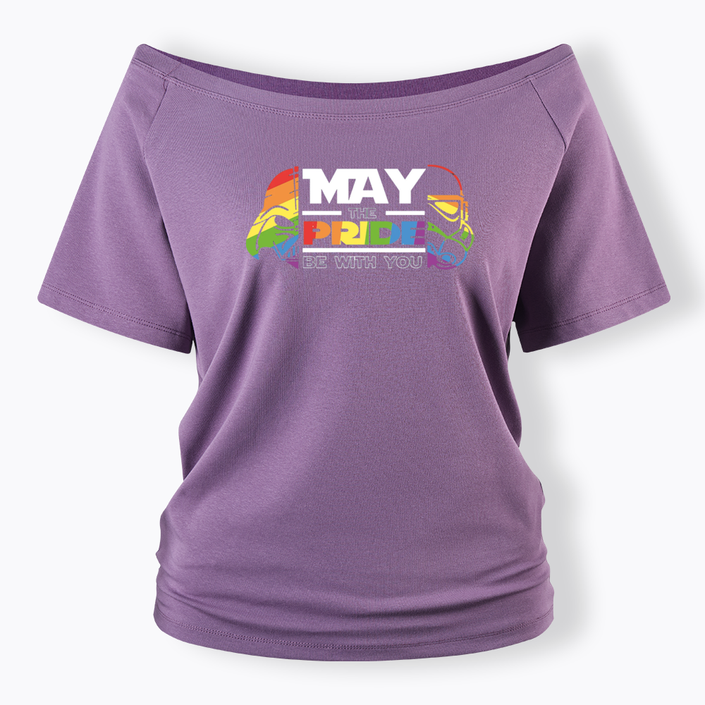 May the Pride be with You Off Shoulder T-shirt