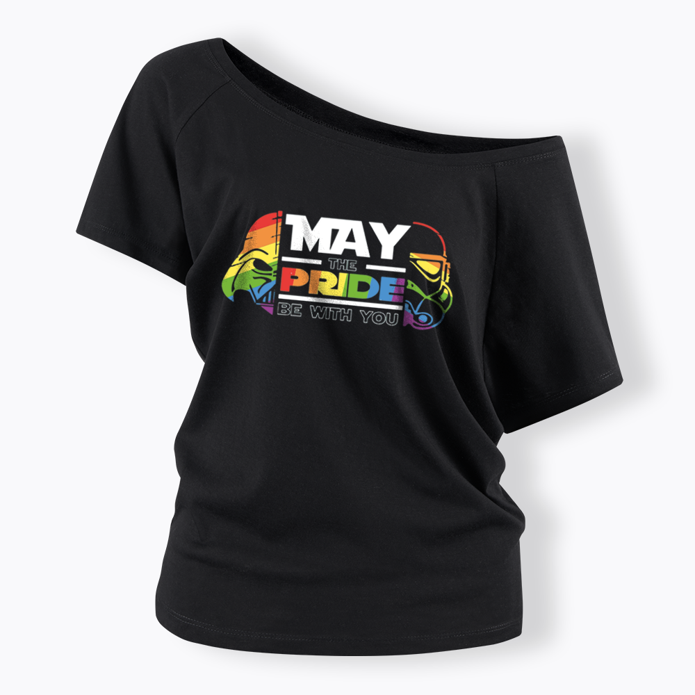 May the Pride be with You Off Shoulder T-shirt