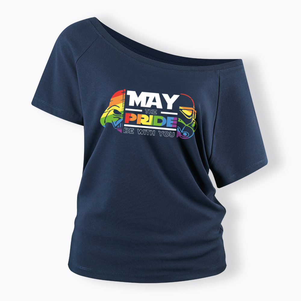 May the Pride be with You Off Shoulder T-shirt