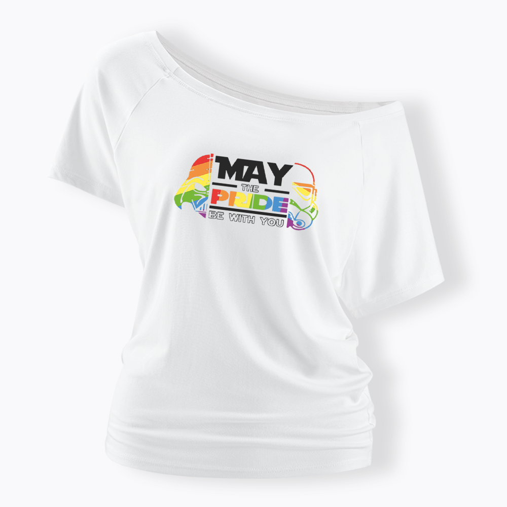 May the Pride be with You Off Shoulder T-shirt