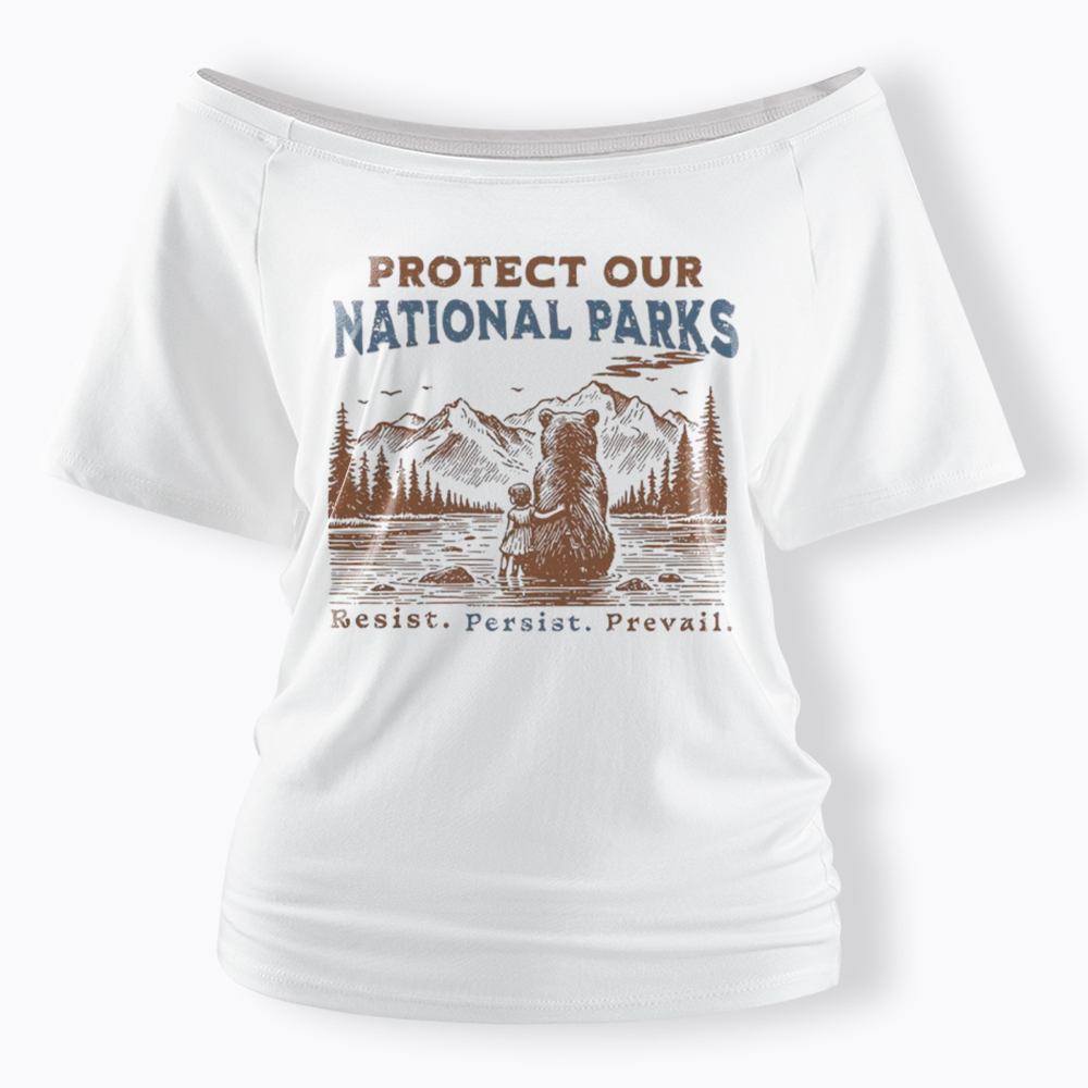 Protect Our National Parks Off Shoulder T-Shirt