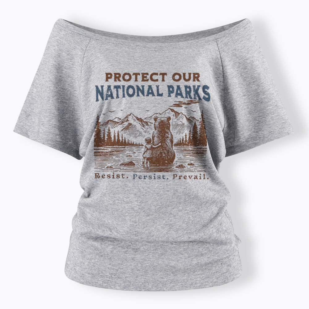 Protect Our National Parks Off Shoulder T-Shirt