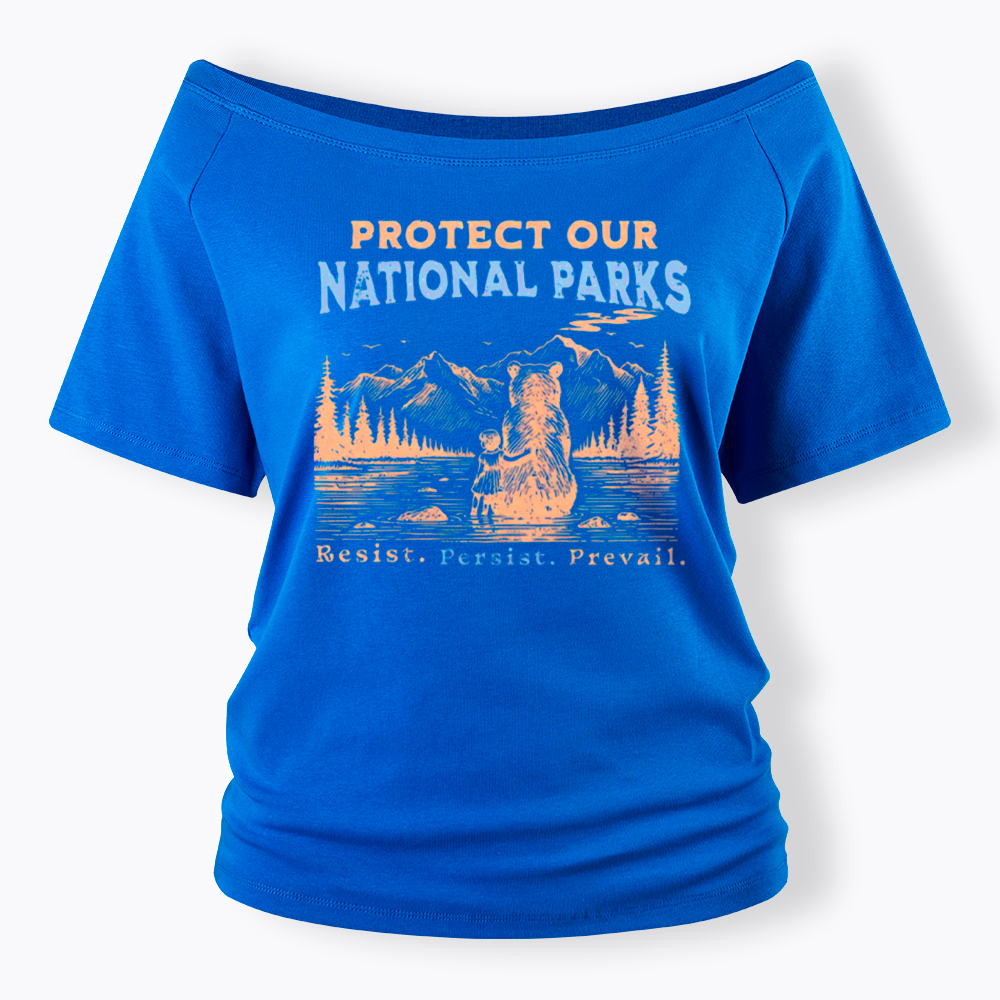 Protect Our National Parks Off Shoulder T-Shirt